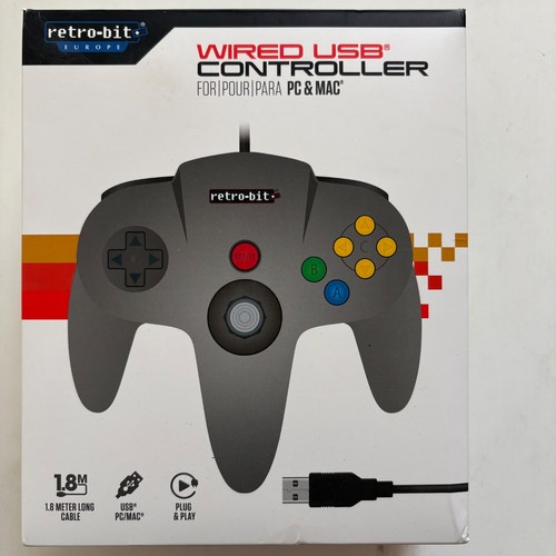 Retro bit n64 style wired - n64,